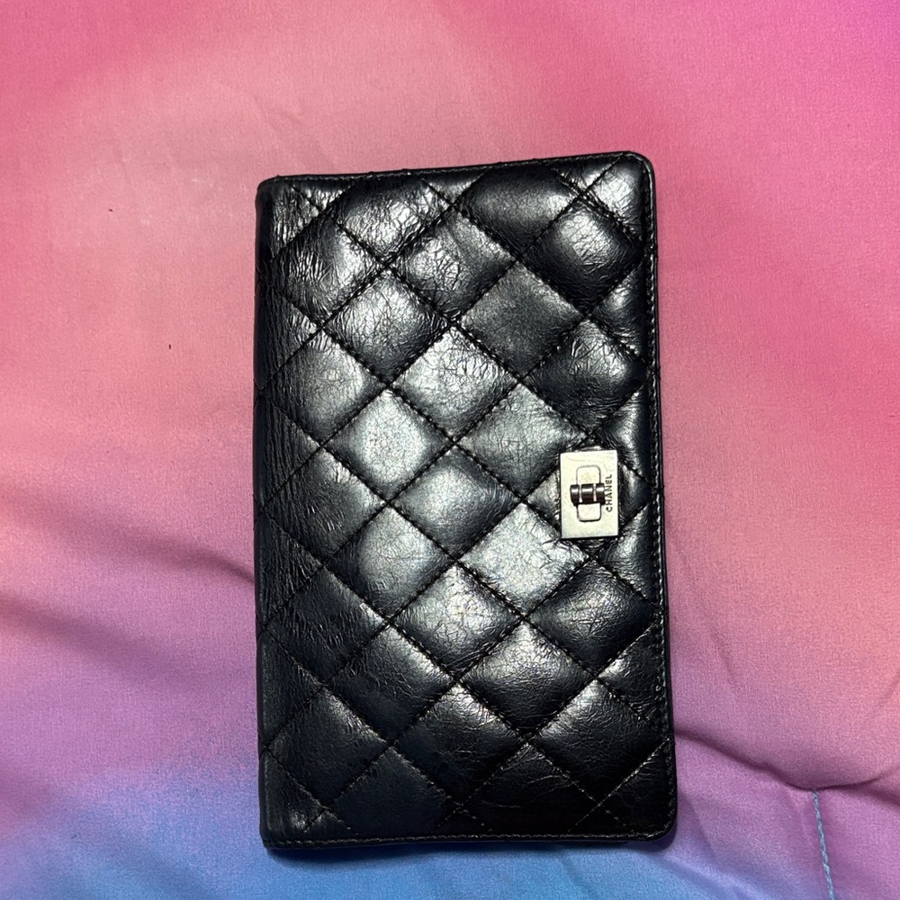 CHANEL Black Leather Wallet